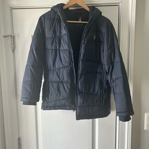Spyder Dark Blue Kids Puffer Jacket